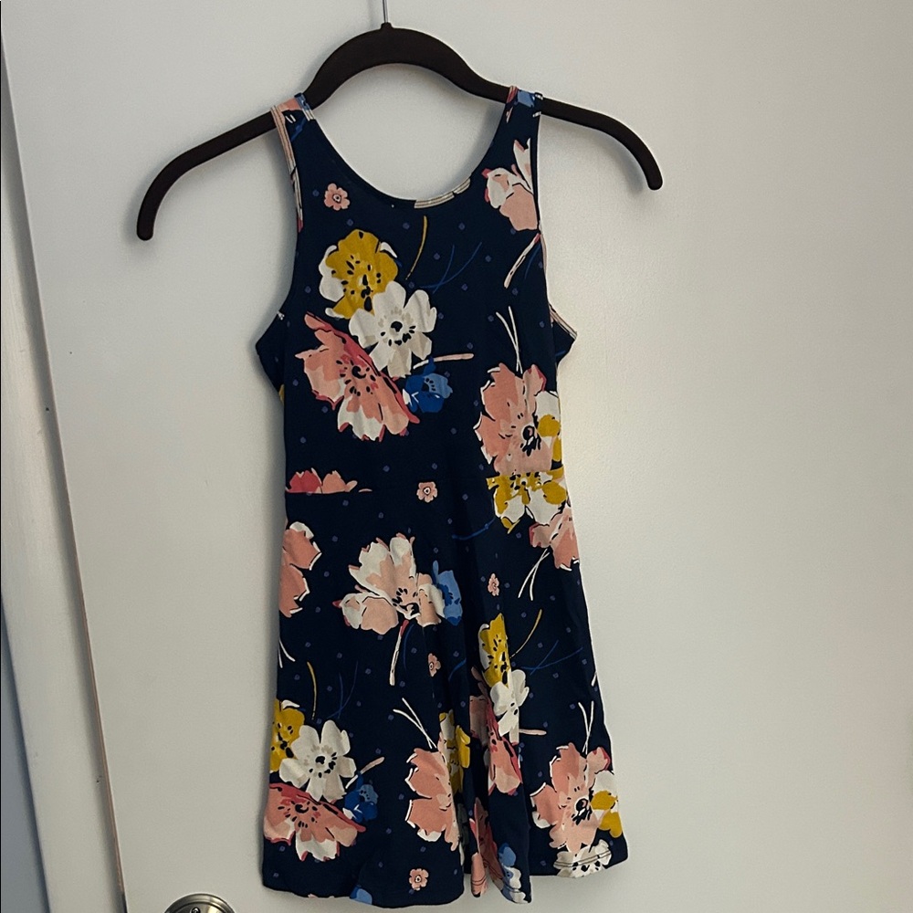 Old Navy Floral Kids Dress - Navy and Pink